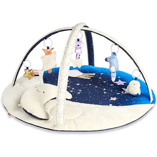 Skip Hop Tummy Time Mat, 3-in-1 Activity Baby Play Gym, Age 0-2y, Celestial Dreams, Grey