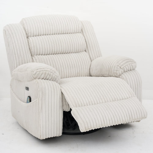 Latitude Run® 41.8'' Wide Extra Large Power Recliner Chair With Heat & Massage & Reviews | Wayfair