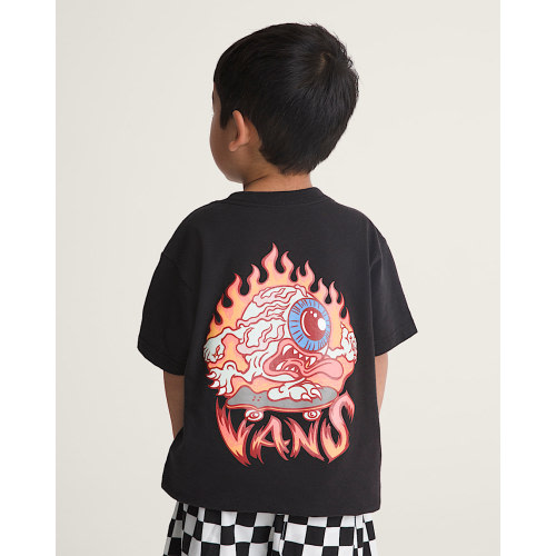 Little Kids Eye Skate Glow In The Dark T-Shirt in Glow-in-the-Dark / Black | Vans