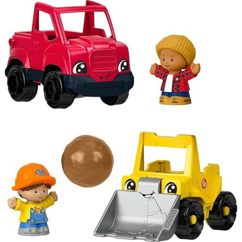 ​Fisher-Price Little People Toddler Toys, Work Around Town 5-Piece Vehicle & Figure Set for Pretend Play Kids Ages 1+ Years