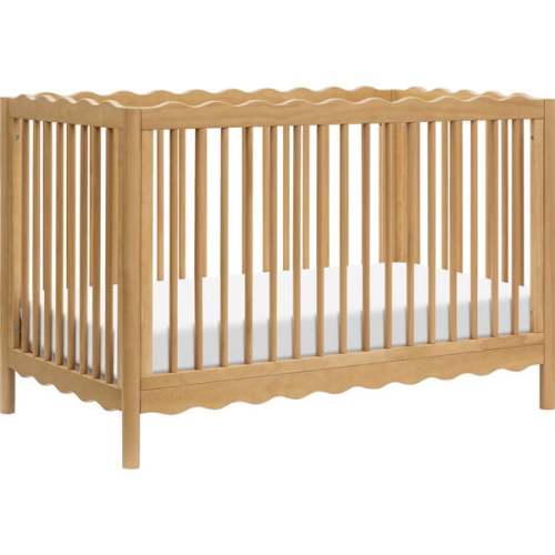 Swell 4-in-1 Convertible Crib with Toddler Bed Conversion Kit in Honey