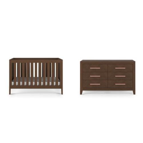 Child Craft Kieran Crib and Dresser Nursery Set, 2-Piece, Includes 3-in-1 Convertible Crib and 6-Drawer Dresser