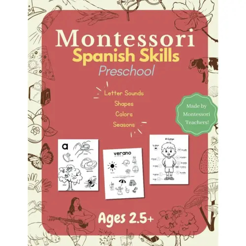 Montessori Spanish Skills Workbook: Pre - Reading | Preschool Activities:: A fun way to learn basic foundational concepts including Alphabet, Numbers, Seasons, Body Parts and Colors Paperback – December 26, 2023 - TikTok Shop