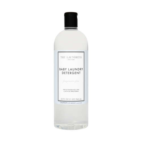 The Laundress Fragrance Free Baby Laundry Detergent Liquid, Concentrated, 62 loads, 32oz, Free & Clear, Free of Fragrances, Dyes, and Artificial Brighteners, Pediatrician tested, Tough on Baby Stains