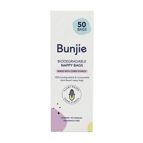 Bunjie Biodegradable Nappy Bags 50 Pack | Baby Bunting AU