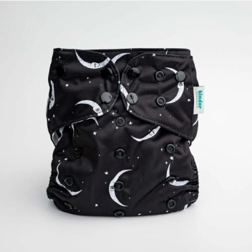Space and Sky: “Moonlight Mischief” Print - Essentials Pocket Cloth Diaper