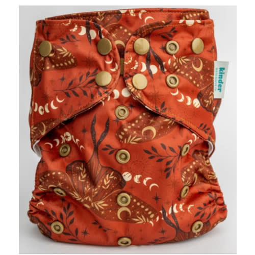 Space and Sky: Essentials Pocket Cloth Diaper with Athletic Wicking Jersey, Grows with your Baby