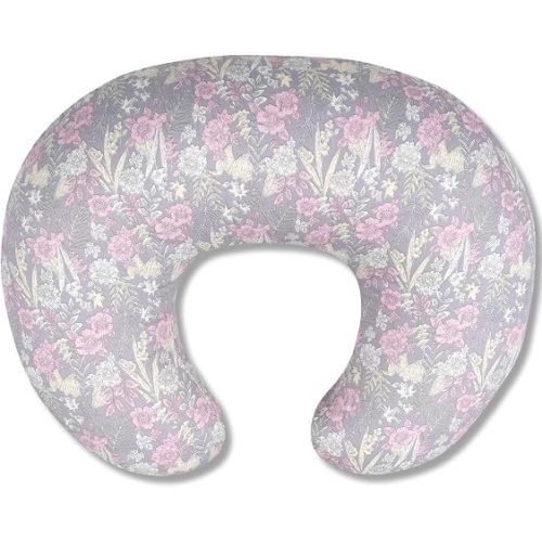 x-vesolje Nursing Pillow, Breastfeeding Pillow with Removable Cover, Ergonomic Breast Feeding Pillow, Baby Feeding Support Pillow for Mom Easier Breastfeeding- Original Size/Dusky Floral