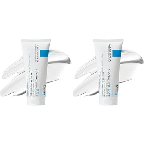 La Roche-Posay Cicaplast Balm B5 Skin Barrier Repair Cream with Centella Asiatica, Shea Butter & Panthenol | Multi-Purpose Healing Ointment for Dry, Irritated Skin | Face & Hand Balm, Baby Safe, 100ml
