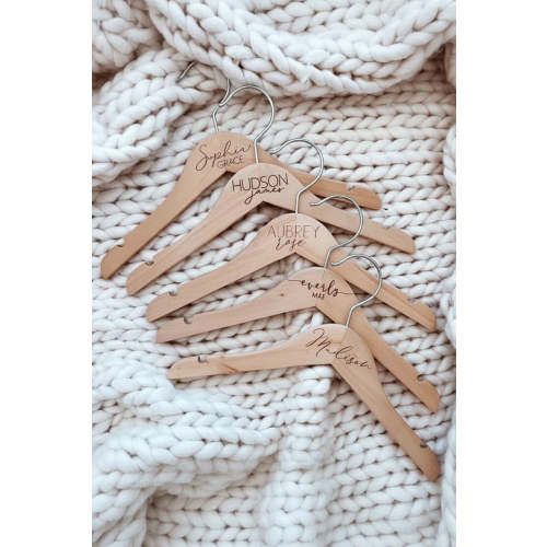 Personalized Baby Name Wood Hangers
