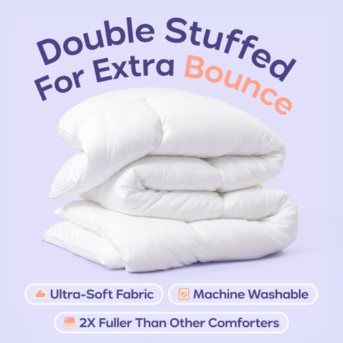 MarshMellow Comforter – Extra Fluffy Double-Stuffed Down Alternative All-Season Comforter