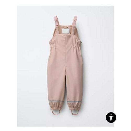 RUBBERIZED WATER-RESISTANT FLEECE-LINED OVERALLS - Pink | ZARA United States