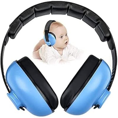 Noise Cancelling Headphones for Kids, Babies Ear Protection Earmuffs Noise Reduction for 0-3 Years Babies, Toddlers, Infant (Blue)