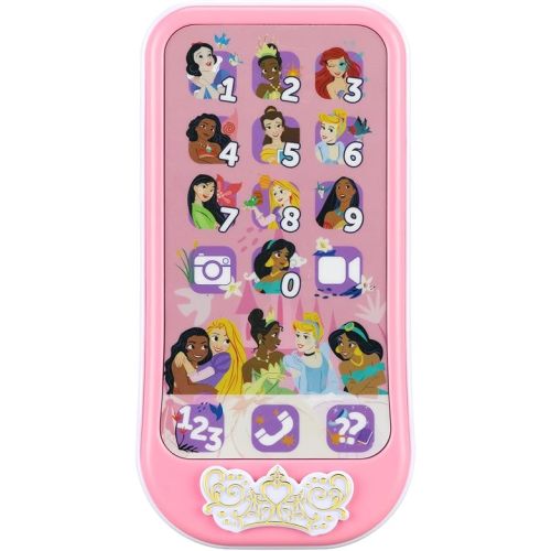 Disney Princess Toy Phone for Toddler with Built-in Preschool Learning Games, Educational Toys for Toddlers