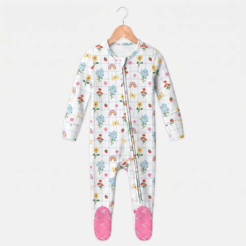 Zip-up Footie - Aria