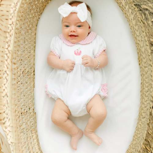 Apple of my Eye Collared Ruffle Short Sleeve Bubble