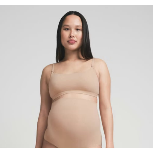 FITS EVERYBODY MATERNITY NURSING SCOOP BRALETTE | CLAY
