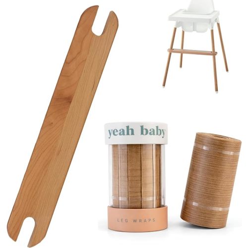 IKEA Antilop High Chair Footrest & Leg Wrap Set, Cherry