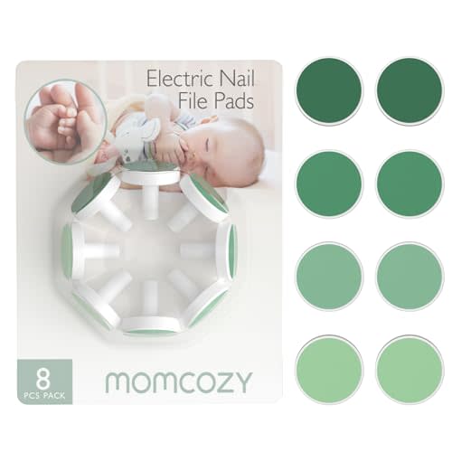 Momcozy Baby Nail Trimmer Replacement Pads, Electric Nail Trimmer Grinding Pads for Momcozy Electric Nail Trimmer Use Only, 8 Counts Replacement Pads