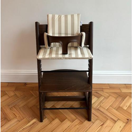 Wipeable Cushion the Stokke Tripp Trapp Highchair - Dove Stripes