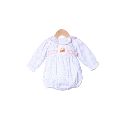 Sweet Pumpkin Pie Plaid Bow Bubble