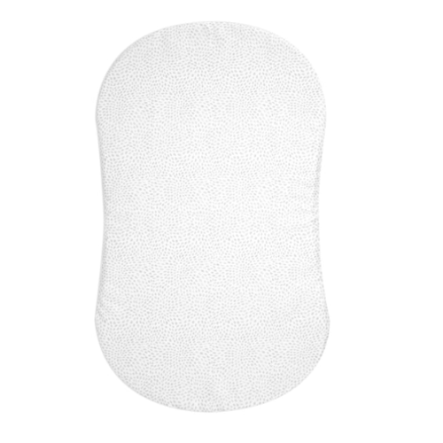 HALO - BassiNest Fitted Sheet 100% Cotton | Pebble - white
