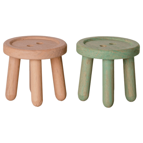 Stool set, Mouse - Light rose/Light mint - Maileg USA