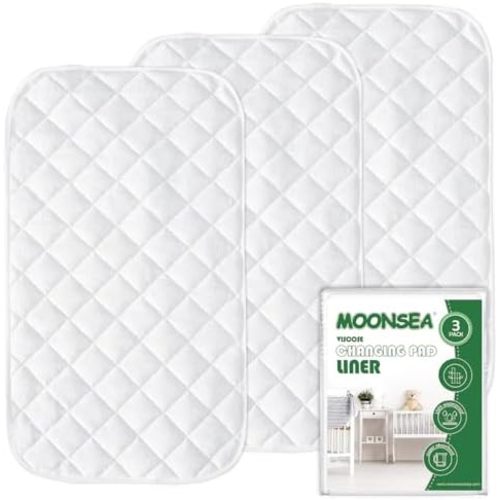 Diaper Changing Pad Liners White, 13"x 26" Inch, 3 Pack