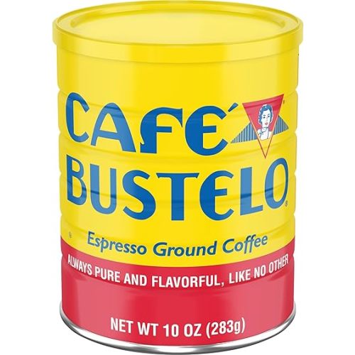 Café Bustelo, Espresso Style Dark Roast Ground Coffee, 10 oz. Can