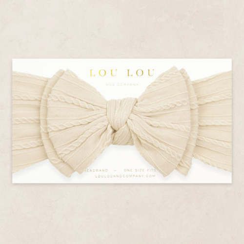 Cable Knit Headband - Oat