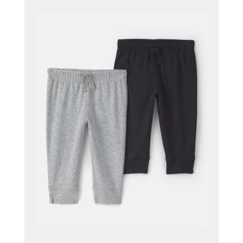 Baby 2-Pack Pants - Grey/Black