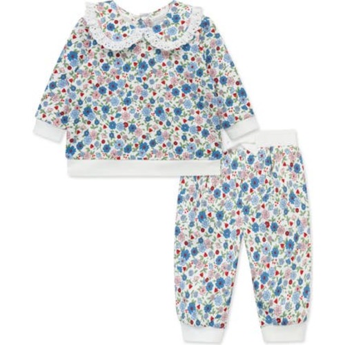 Floral Sweatshirt & Joggers Set, 6M