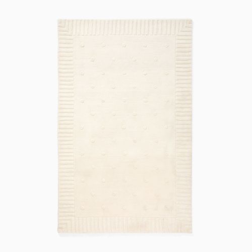 Dot Border Wool Rug