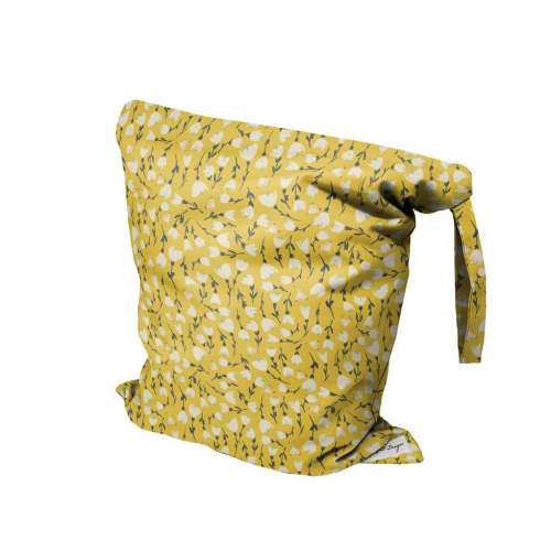Large Zippered Wet Bag, Reusable Cloth Diaper Bag