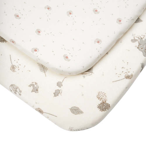 CoZee Bassinet Fitted Sheet Twin Pack