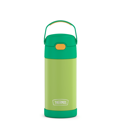 Water Bottle with Straw | Kids 12oz Stainless Steel Water Bottle – Thermos Brand