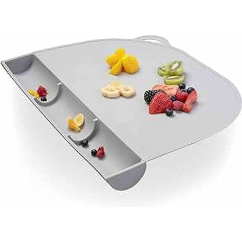 Upward Baby Silicone Placemats for Toddlers - Kids Placemats Wipeable, Silicone Mat for Baby Eating Restaurant, Baby Silicone Mat, Non Slip Silicone Mat, Baby Eating Mat, Baby Restaurant Placemat