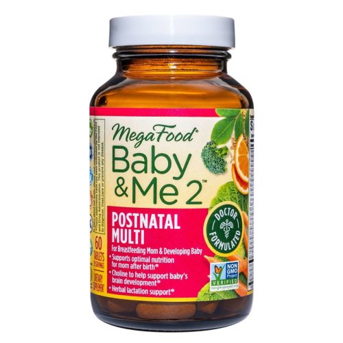 MegaFood Baby & Me 2 Postnatal Multi Supplement - 60ct
