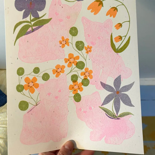 Vintage Kitties 8.5x11 Print