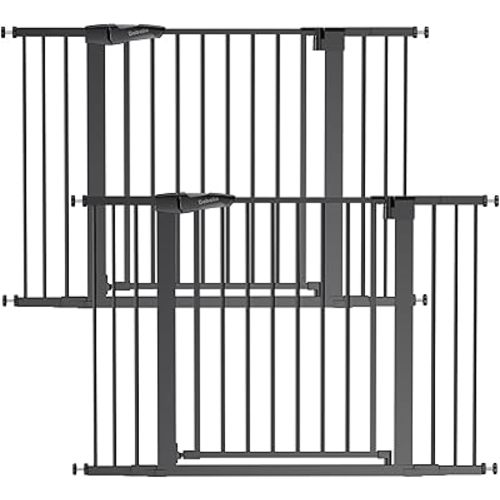 Babelio Pressure Mounted Baby Gate for Stairs, 29-48" Wide Dog Gate,2 Pack