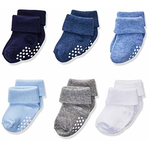 Jefferies Socks baby-boys Non-skid Turn Cuff Socks 6 Pair Pack