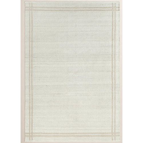 Lavande Geometric Wool Area Rug in Ivory/Tan 
5' x 7'6"