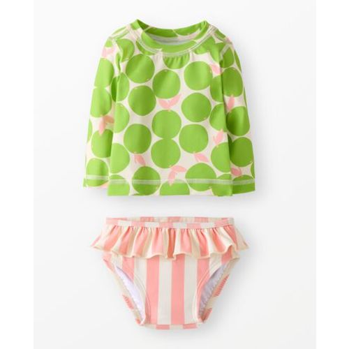 Baby Rashguard & Skirted Bikini Bottom Set