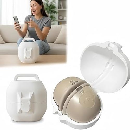 Breast Pump Holder Case for EUFY S1 Pro/E10/E20 Models, Portable Hands-Free Pump Storage Organizer, Leak-Proof Design, Compact for Diaper Bag, Fridge, Nightstand, On-the-Go Mothers