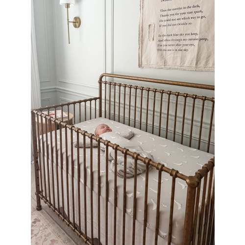 Goose Bamboo Viscose Crib Sheet | günamüna