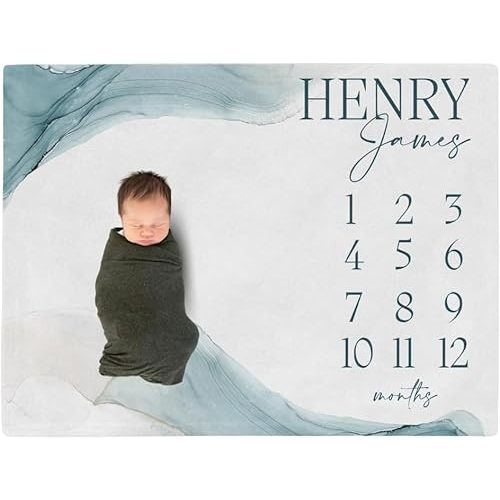 Personalized Baby Milestone Blanket