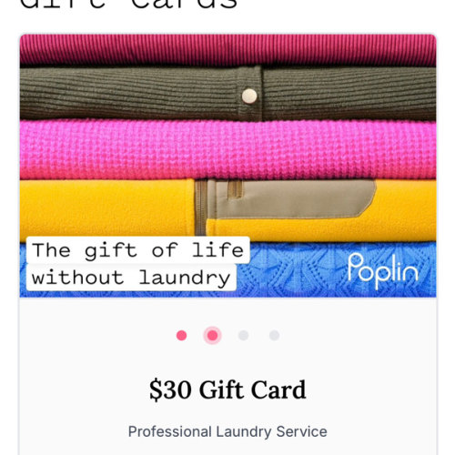 Gift Cards - Pickup Laundry Service