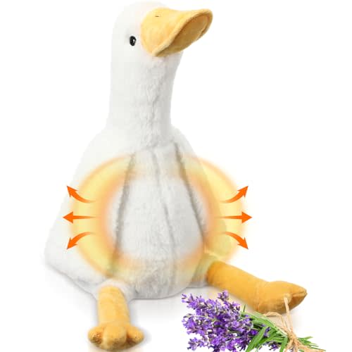 Realspring Heatable Coolable Stuffed Animals Gifts for Kids Plush Microwavable Heating Pad Lavender Scented Cute Plushie Birthday Gift for Adults Soothing Warmth Comfort Heating Pad