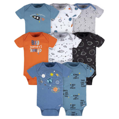8-Pack Baby Boys Space Explorer Onesies® Bodysuits – Gerber Childrenswear
