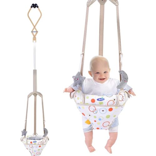 Baby Jumper Doorway, Baby Door Jumper with Adjustable Strap, Baby Jumper for Indoor/Outdoor Play, Easy to Assemble & Store (Ideal Gift for 6-24 Months)